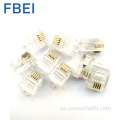 Conector RJ11 / 12 conector 6P4C conector 6P4C